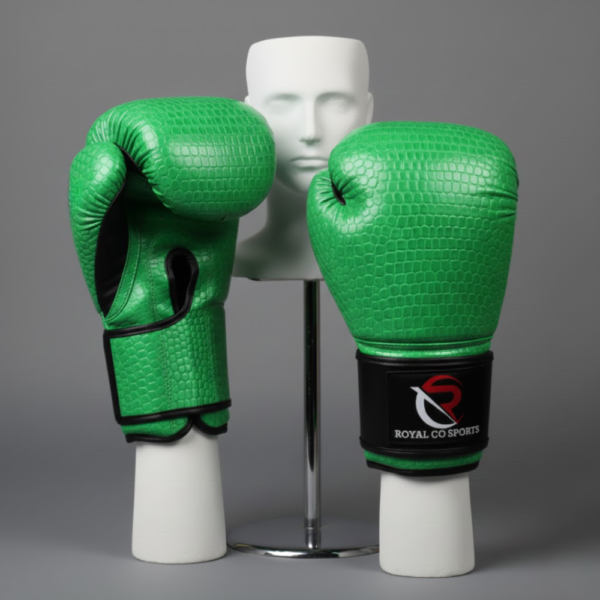 Boxing Gloves Green Textured