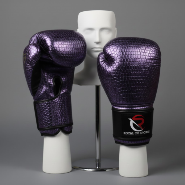 Boxing Gloves Purple Textured